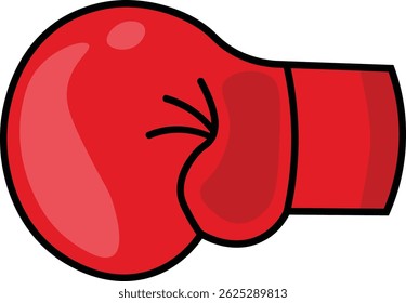 Illustration of Boxing Gloves with Cartoon Design. Vector Icon.