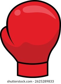 Illustration of Boxing Gloves with Cartoon Design. Vector Icon.