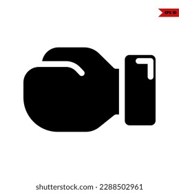 illustration of boxing gloves glyph icon 