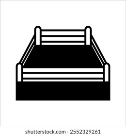  illustration of a boxing ring, used in the context of sports or competitions.