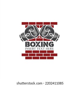 illustration of boxing, sport, vector art.