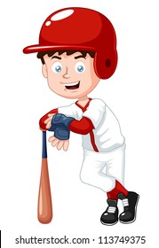  illustration of boy baseball player