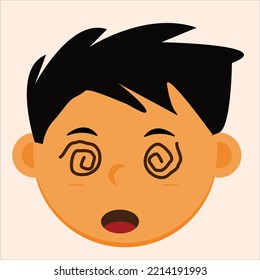 Illustrationscharakter ist schwindlig