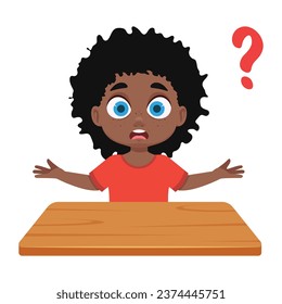 Illustration of a boy in confusion