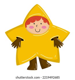 Illustration of a boy dressed as a Star