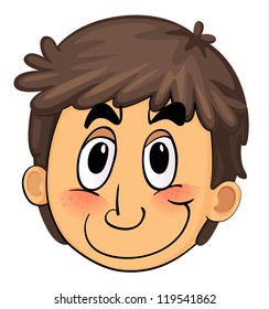 Illustration eines Jungen auf weißem Hintergrund