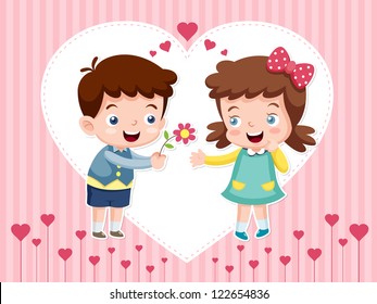 illustration of boy and girl