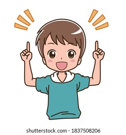 Illustration Boy Giving Explanation Stock Vector (Royalty Free ...