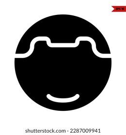 illustration of boy glyph icon 