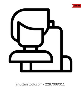ilustración del icono de la línea del chico 