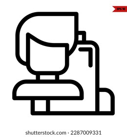ilustración del icono de la línea del chico 