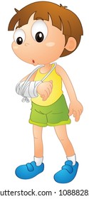 illustration of a boy on a white background
