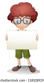 illustration of a boy on a white background