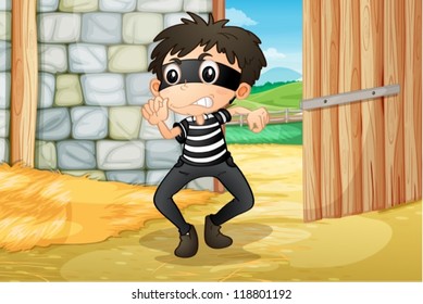 ilustración de un niño de fondo blanco