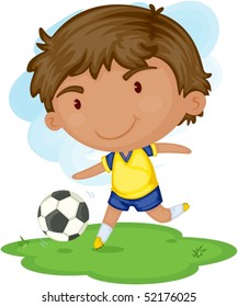 Illustration of a boy on a white background