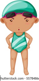 Illustration eines Jungen auf weißem Hintergrund