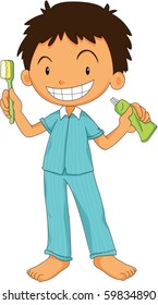 ilustración de un niño de fondo blanco