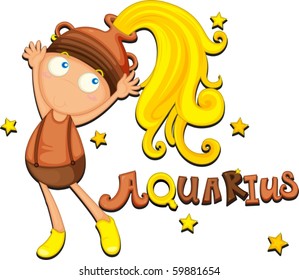 illustration of a boy on a white background
