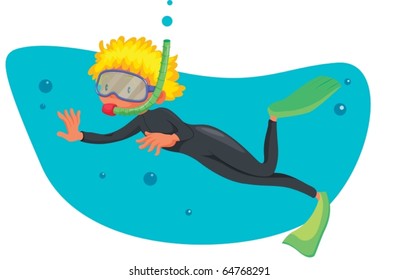 ilustración de un niño de fondo blanco