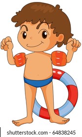 ilustración de boy en fondo blanco