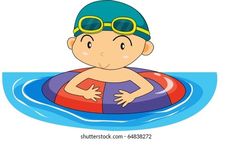 ilustración de boy en fondo blanco