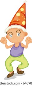 ilustración de boy en fondo blanco