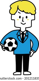Illustration eines Fußballspielers