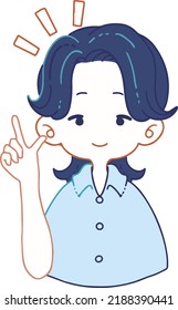 Illustration of a boy proposing an idea
