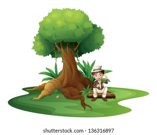 580 People sitting under shade tree Images, Stock Photos & Vectors ...