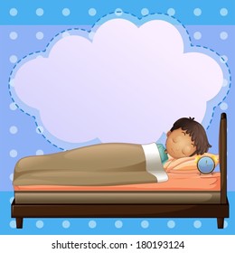8,499 Boy sleeping in bed vector Images, Stock Photos & Vectors ...