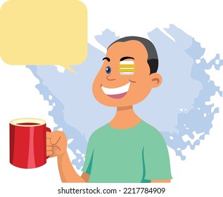  Illustration Of Boy With Tea Cup 