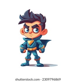 illustration of boy that be the super hero