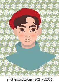 Ilustración de un niño en el vector
