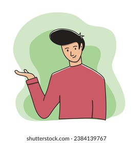 Ilustración de la bienvenida de un niño