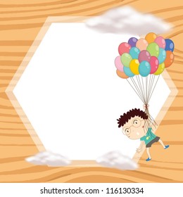 ilustración de un niño y ventana con fondo amarillo