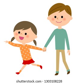 It is an illustration of boys and girls.