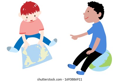 世界地図 手書き のイラスト素材 画像 ベクター画像 Shutterstock