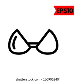 illustration of bra flat icon