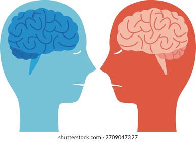 Ilustración del cerebro y las emociones