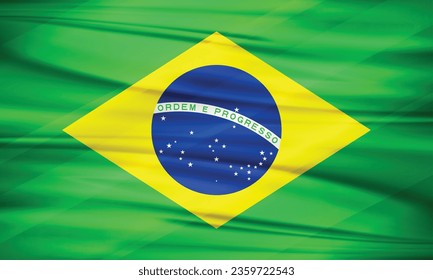 Illustration of Brazil Flag and Editable Vector of Brazil Country Flag