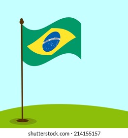 Illustration of Brazil Flag for Independence Day