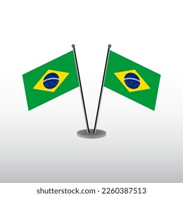Illustration of Brazil flag Template