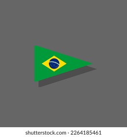 Illustration of Brazil flag Template