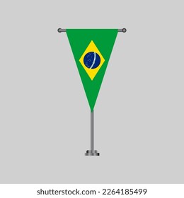Illustration of Brazil flag Template