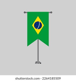 Illustration of Brazil flag Template
