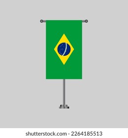 Illustration of Brazil flag Template