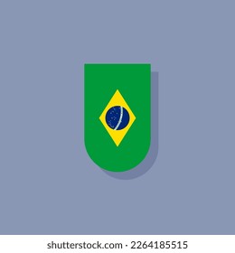 Illustration of Brazil flag Template