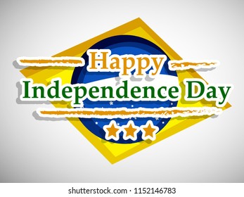 Illustration of Brazil Independence Day background