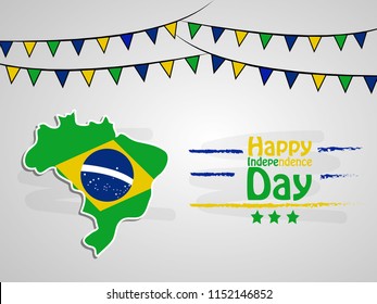 Illustration of Brazil Independence Day background