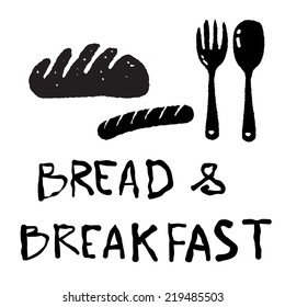 illustration of Bread and breakfast icon